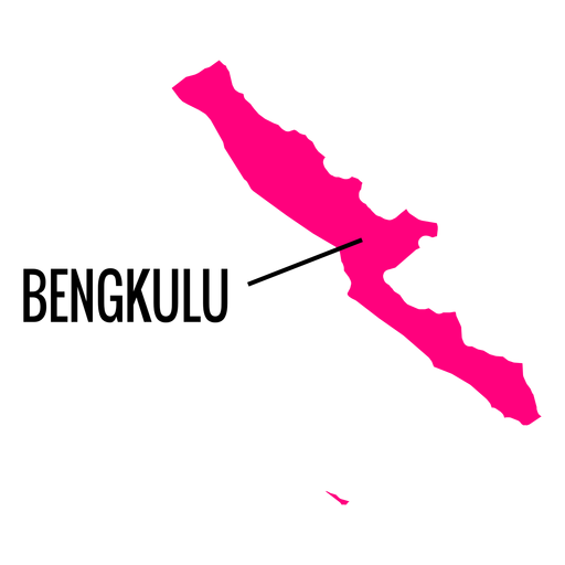 Karte der Provinz Bengkulu PNG-Design