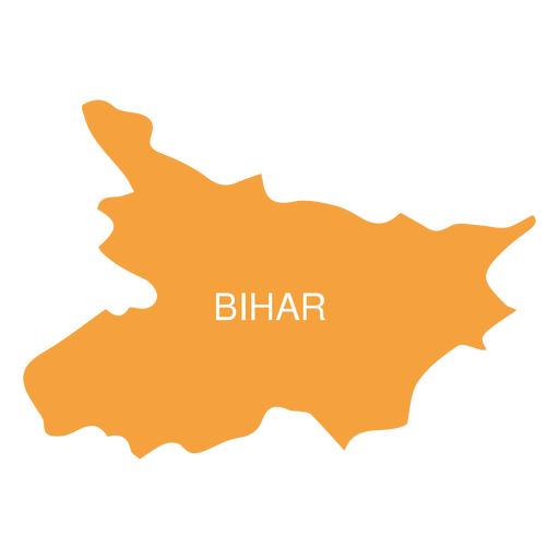 Mapa do estado de Bihar Desenho PNG