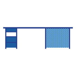 Blaues Schreibtischsymbol PNG-Design