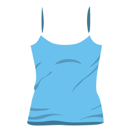 Blaue Frauen Tank Top Ikone PNG-Design