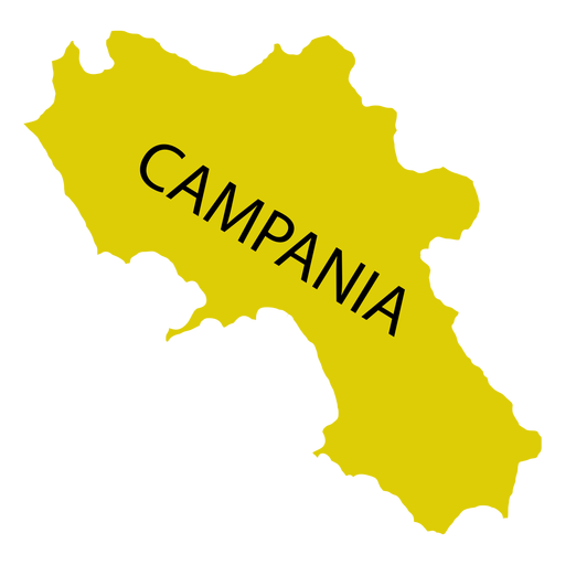 Karte der Region Kampanien PNG-Design