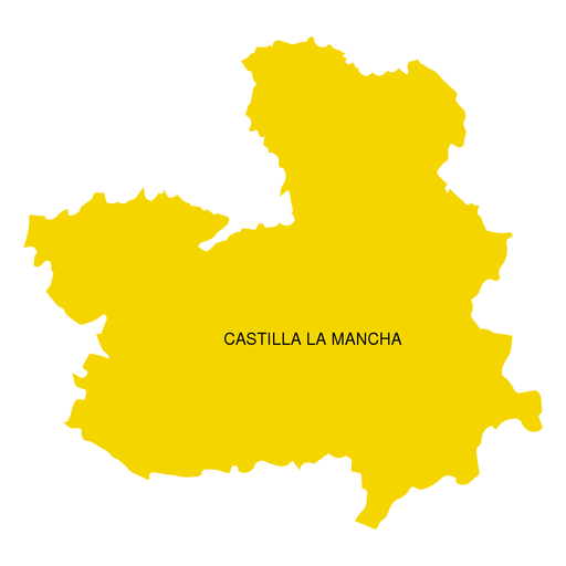 Autonome Gemeinschaftskarte von Castilla la Mancha PNG-Design