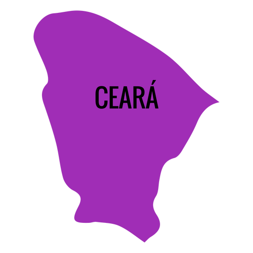Ceara Staatskarte PNG-Design