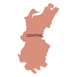 Mapa do distrito central Desenho PNG
