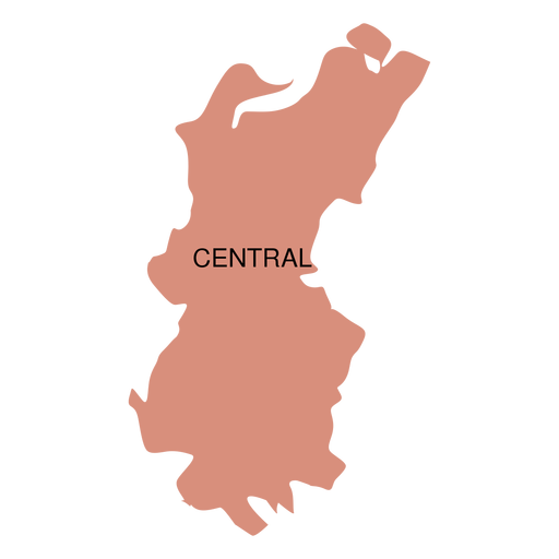 Mapa do distrito central Desenho PNG