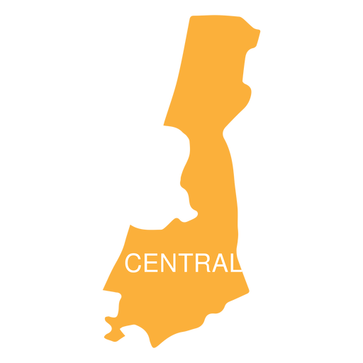 Central israel district map PNG Design