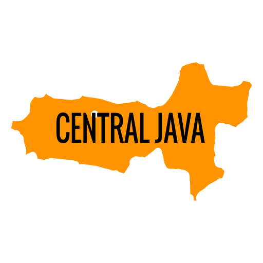 Karte der zentralen Java  Provinz  Transparenter PNG und 