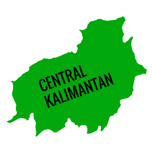 Central kalimantan province map Transparent PNG &amp; SVG vector file