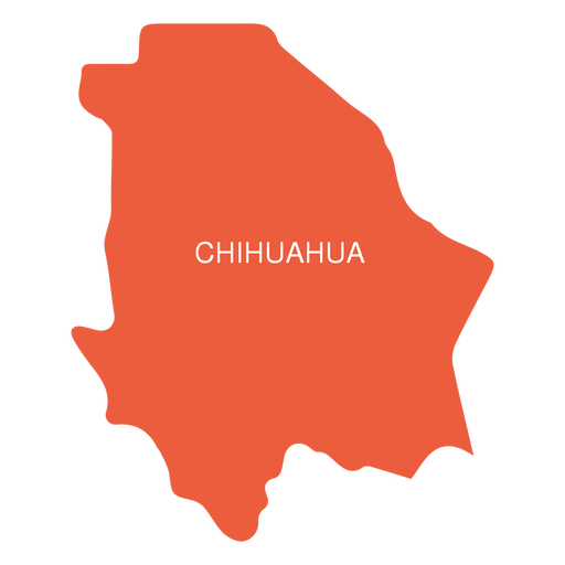 Chihuahua-Staatskarte PNG-Design