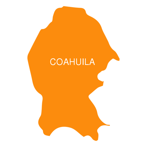Karte von Coahuila de Zaragoza PNG-Design