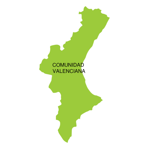 Comunidad valencia autonomous community map
