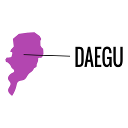 Daegu metropolitan city map PNG Design