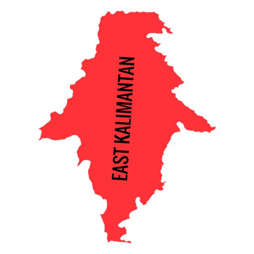 East kalimantan  province  map Transparent PNG SVG 