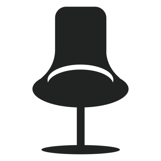 Icono plano de silla de oficina de moda