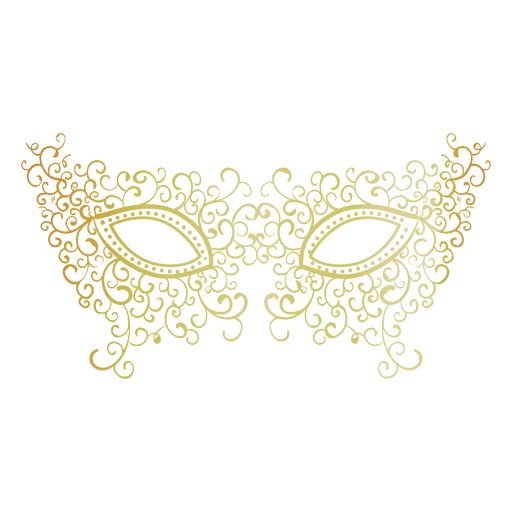 Filigranes Karnevalsmasken-Symbol PNG-Design