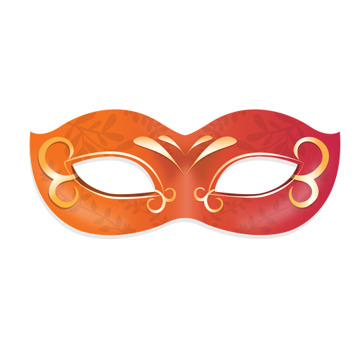 Floral carnival mask PNG Design