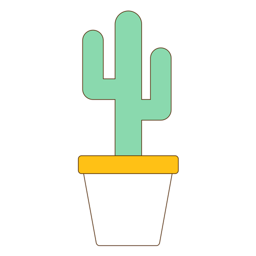 Flowerpot with cactus icon Transparent PNG Flowerpot with cactus icon Transparent PNG