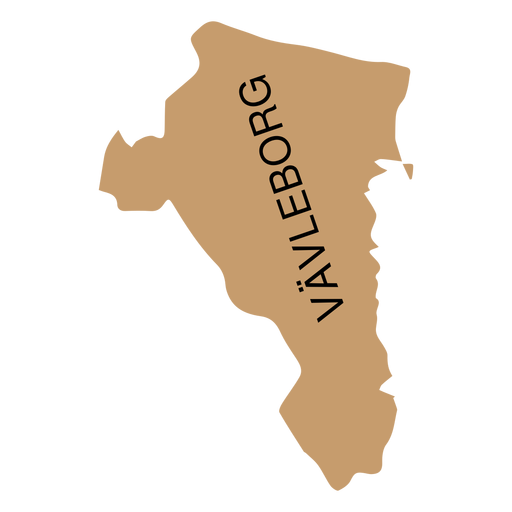 Mapa del condado de Gavleborg Diseño PNG