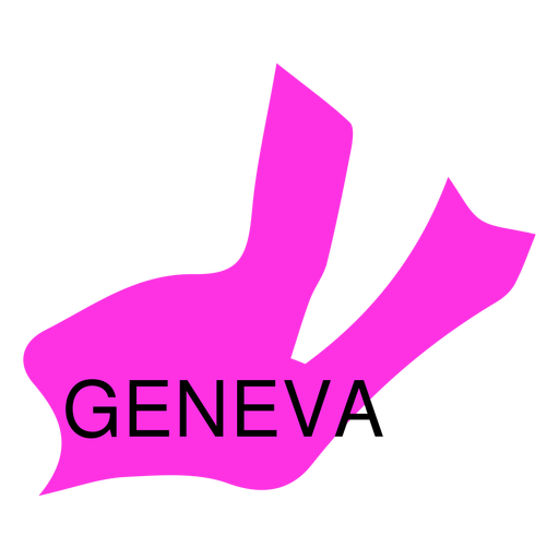 Genfer Kantonskarte PNG-Design