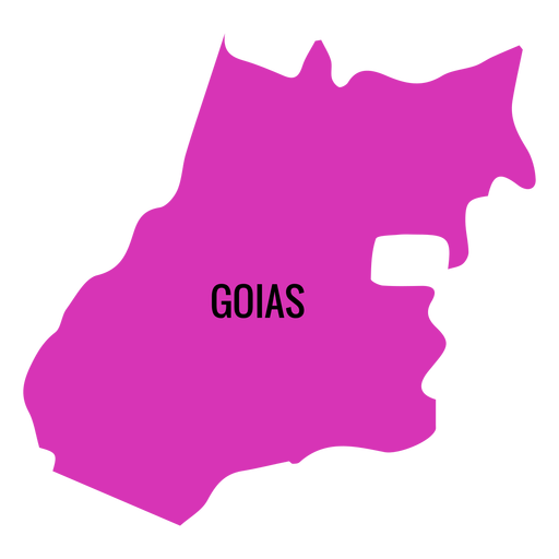 Mapa del estado de Goias Diseño PNG