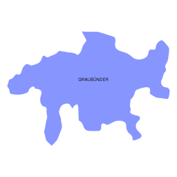 Graubunder Graubünden Kanton Karte PNG-Design