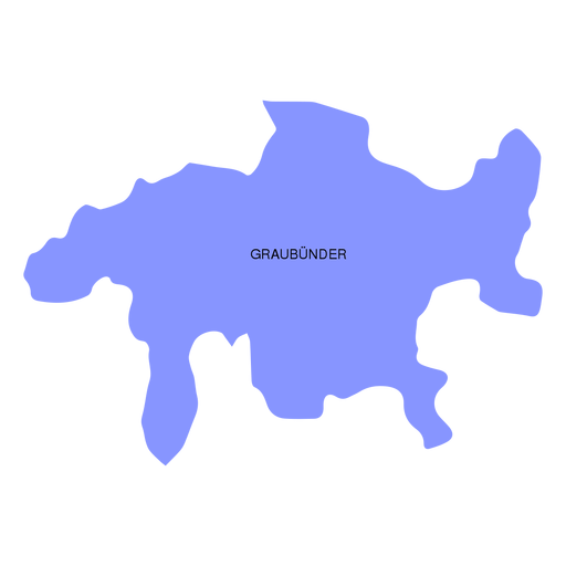 Graubunder Graub?nden Kanton Karte PNG-Design
