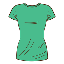 Desenho de camiseta masculina verde Transparent PNG
