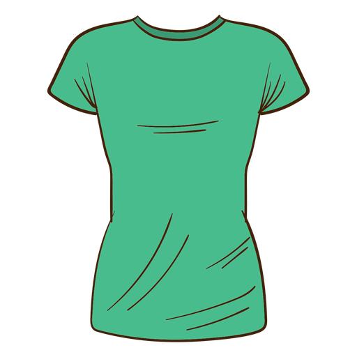 Green men t shirt cartoon PNG Design