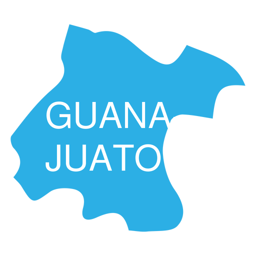 Guanajuato-Staatskarte PNG-Design