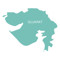 Mapa do estado de Gujarat Desenho PNG