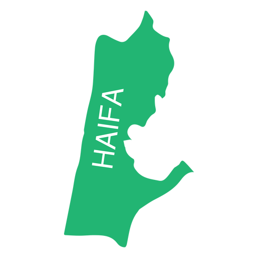 Mapa del distrito de haifa Diseño PNG