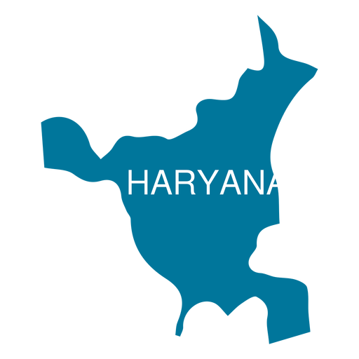 Haryana-Staatskarte PNG-Design