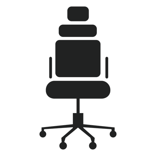Kopfstütze Bürostuhl Symbol PNG-Design