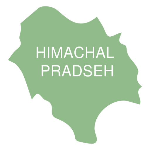Himachal Pradesh mapa del estado Diseño PNG