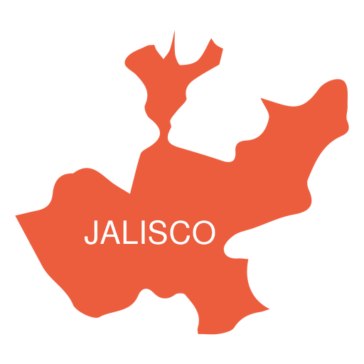 Jalisko state map PNG Design