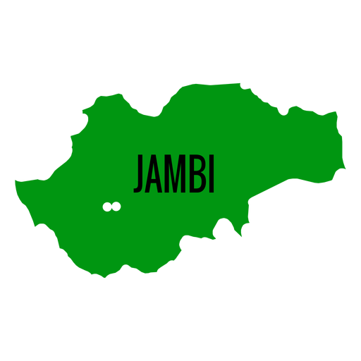 Jambi province map PNG Design