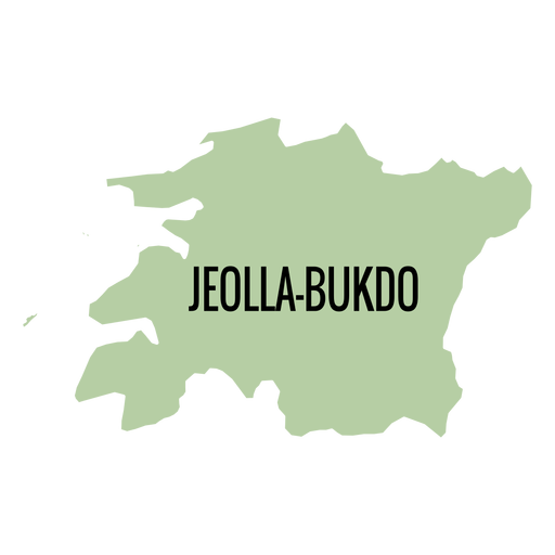 Jeollabuk do provincia mapa Diseño PNG