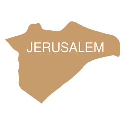 Mapa del distrito de Jerusalén Diseño PNG