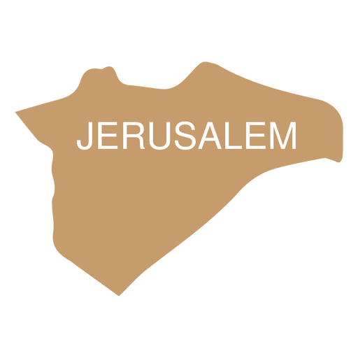 Mapa del distrito de Jerusal?n Diseño PNG