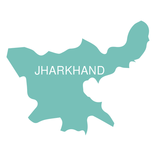 Jharkhand state map PNG Design