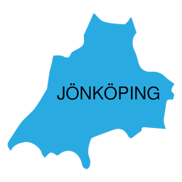 Mapa del condado de Jonkoping Diseño PNG
