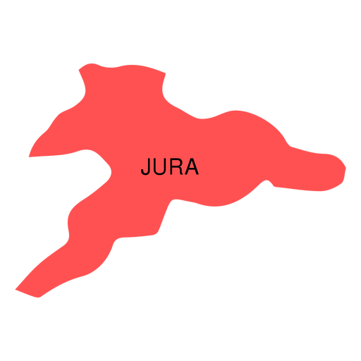 Karte des Kantons Jura PNG-Design