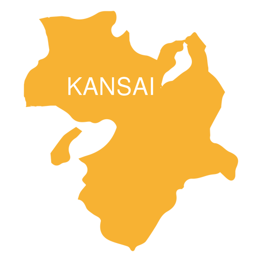 Karte der Region Kansai PNG-Design