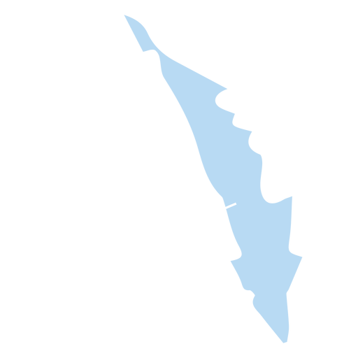 Mapa del estado de kerala Diseño PNG