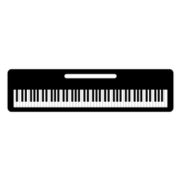 Keyboard Musical Instrument Silhouette Transparent Png Svg Vector File