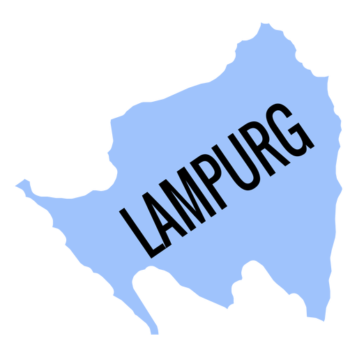 Lampurg province map PNG Design
