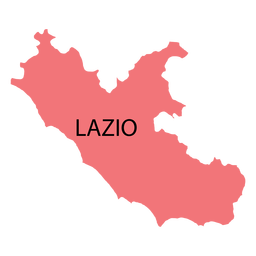 Mapa da região da Lazio Desenho PNG