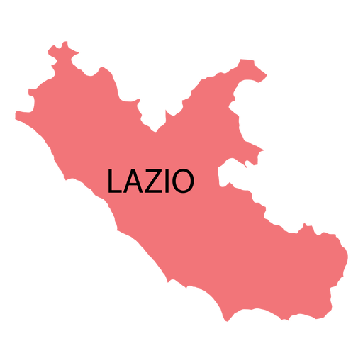 Lazio region map PNG Design