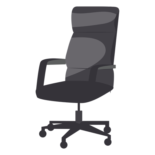 Leather office chair icon PNG Design
