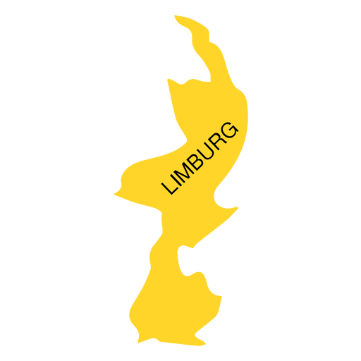 Limburg province map PNG Design